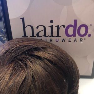 Hairdo modern chignon chocolate copper new